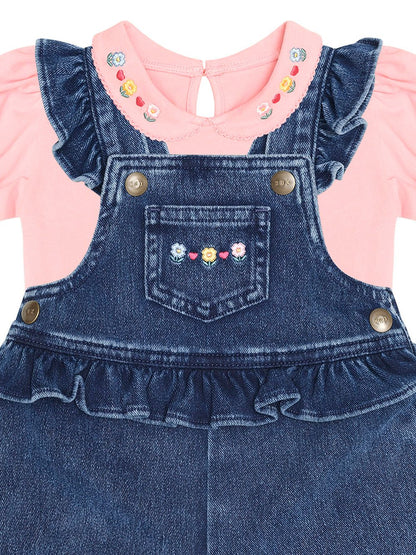 Floral 2 Piece Denim Set