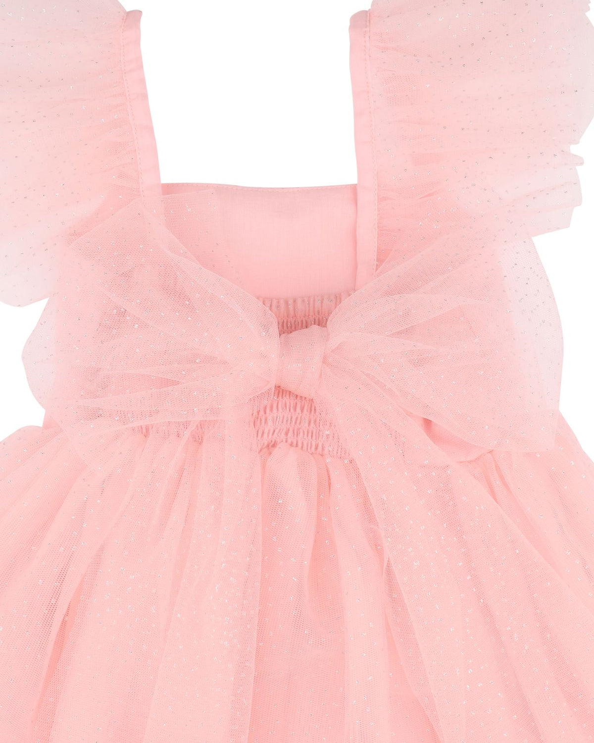 Festive Pink Glitter Tulle Dress 3-7Y