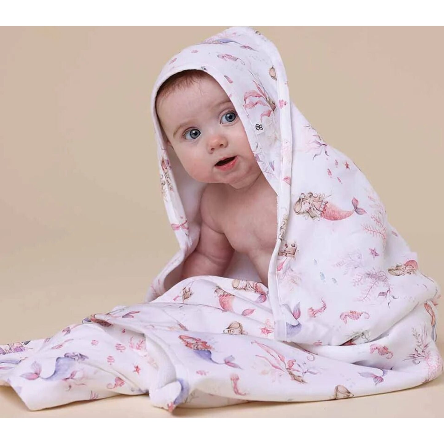 Snuggle Hunny Kids Mermaid Organic Hooded Baby Towel | Aster & Ruby