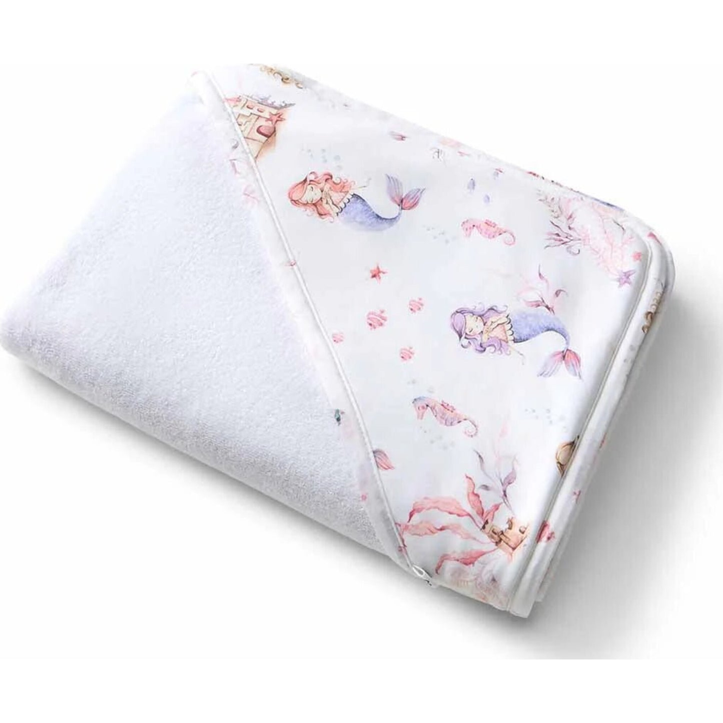 Snuggle Hunny Kids Mermaid Organic Hooded Baby Towel | Aster & Ruby