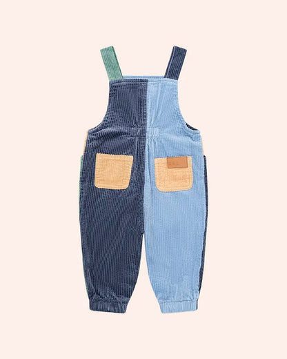 Midnight Colour Block Overalls - Aster & Ruby