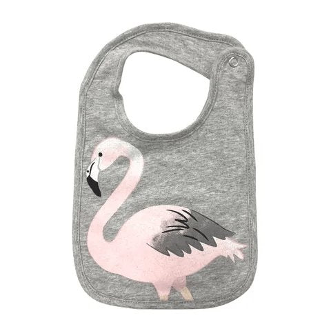 Mister Fly Flamingo Face Bib-Aster & Ruby