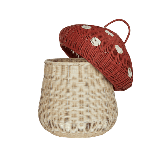 Mushroom Storage Basket Red - Aster & Ruby