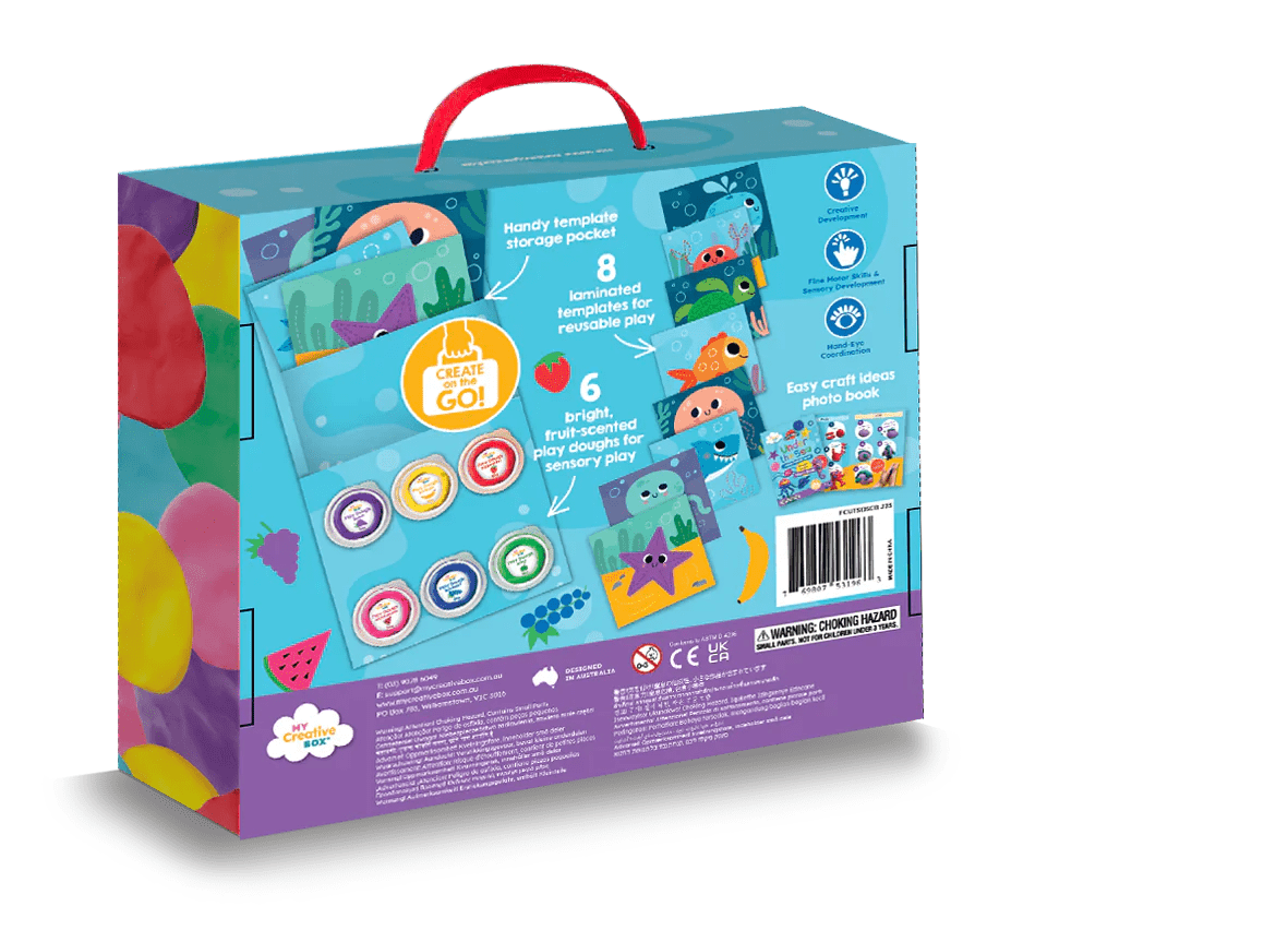 My Creative Box First Crafts Sensory Craft Kit - Under The Sea Dough - Aster & Ruby