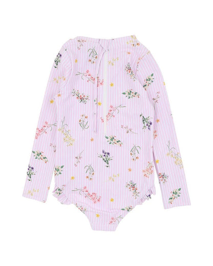 Myra Long Sleeve Sunsuit (3–10Y) - Aster & Ruby