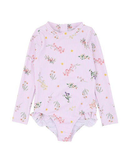 Myra Long Sleeve Sunsuit (3–10Y) - Aster & Ruby