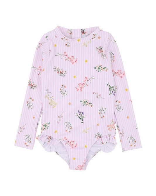 Myra Long Sleeve Sunsuit (3–10Y) - Aster & Ruby