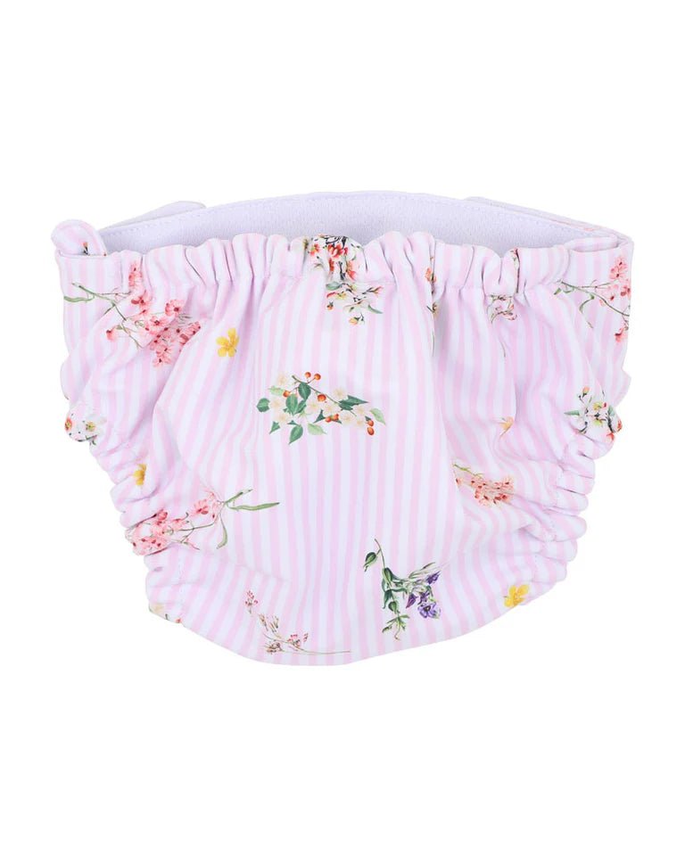 Myra Print Aqua Nappy - Aster & Ruby