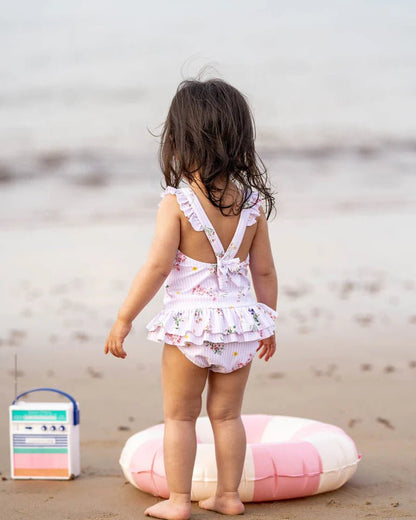 Myra Print Frill Back Swimsuit - Aster & Ruby