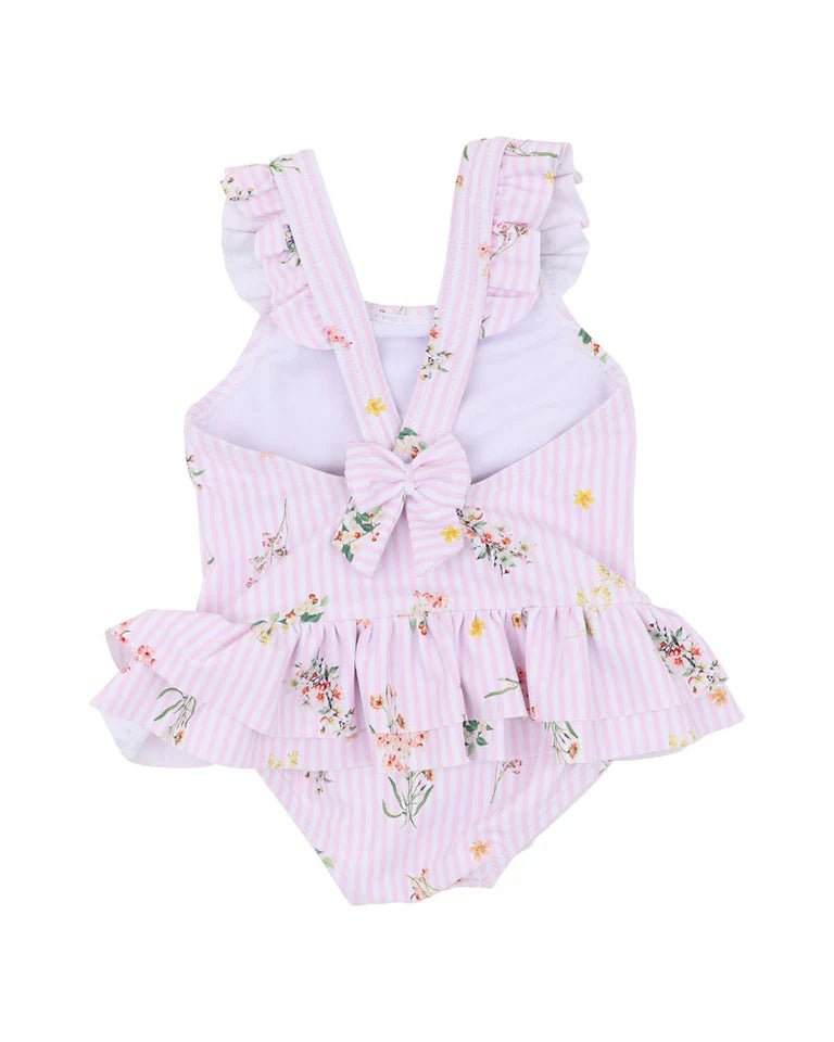 Myra Print Frill Back Swimsuit - Aster & Ruby