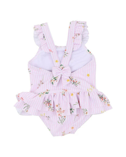 Myra Print Frill Back Swimsuit - Aster & Ruby