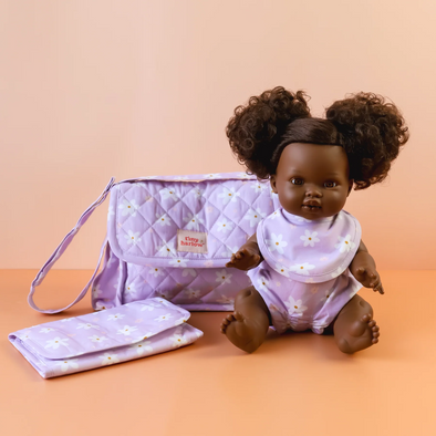 Tiny Harlow Nappy Bag Set - Lilac Daisy