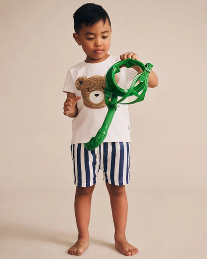 Nautical Stripe Swim Short - Aster & Ruby