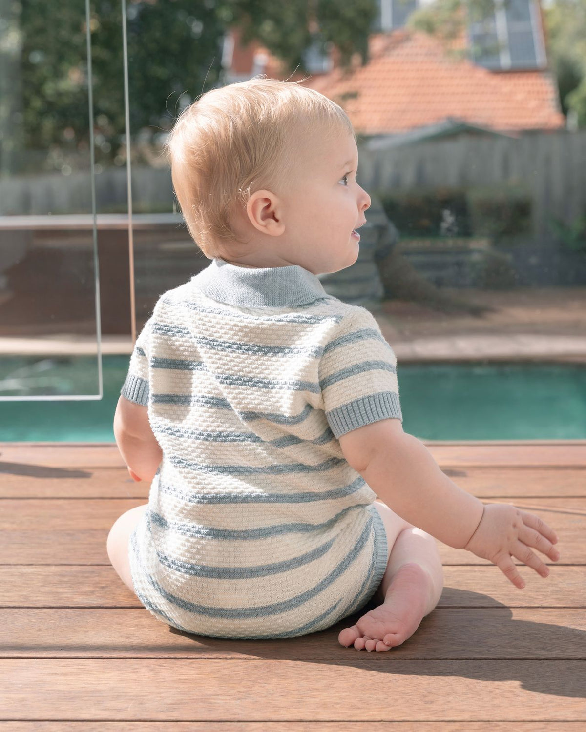 Brady Organic Knitted Polo Romper