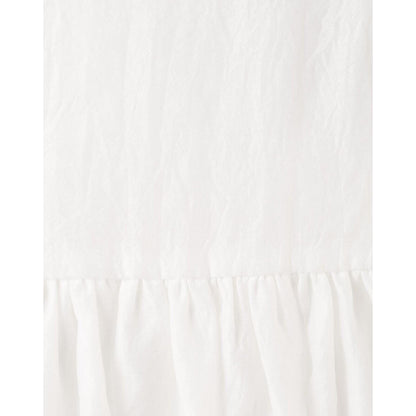 Noa Puff Sleeve Bow Back Dress - Ivory – children's product by Designer Kidz | Aster & Ruby