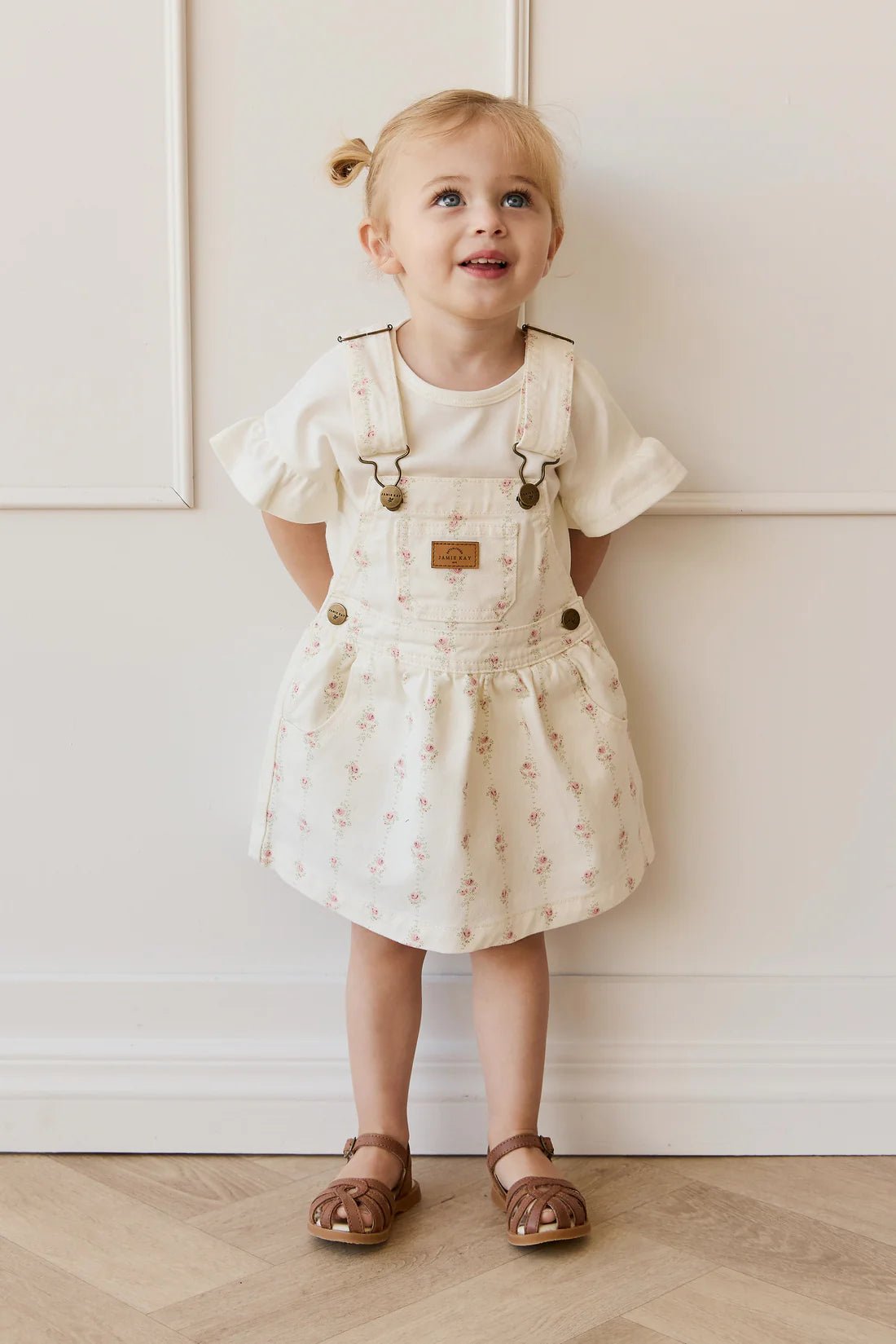 Norah Overall Dress - Rose Trail - Aster & Ruby