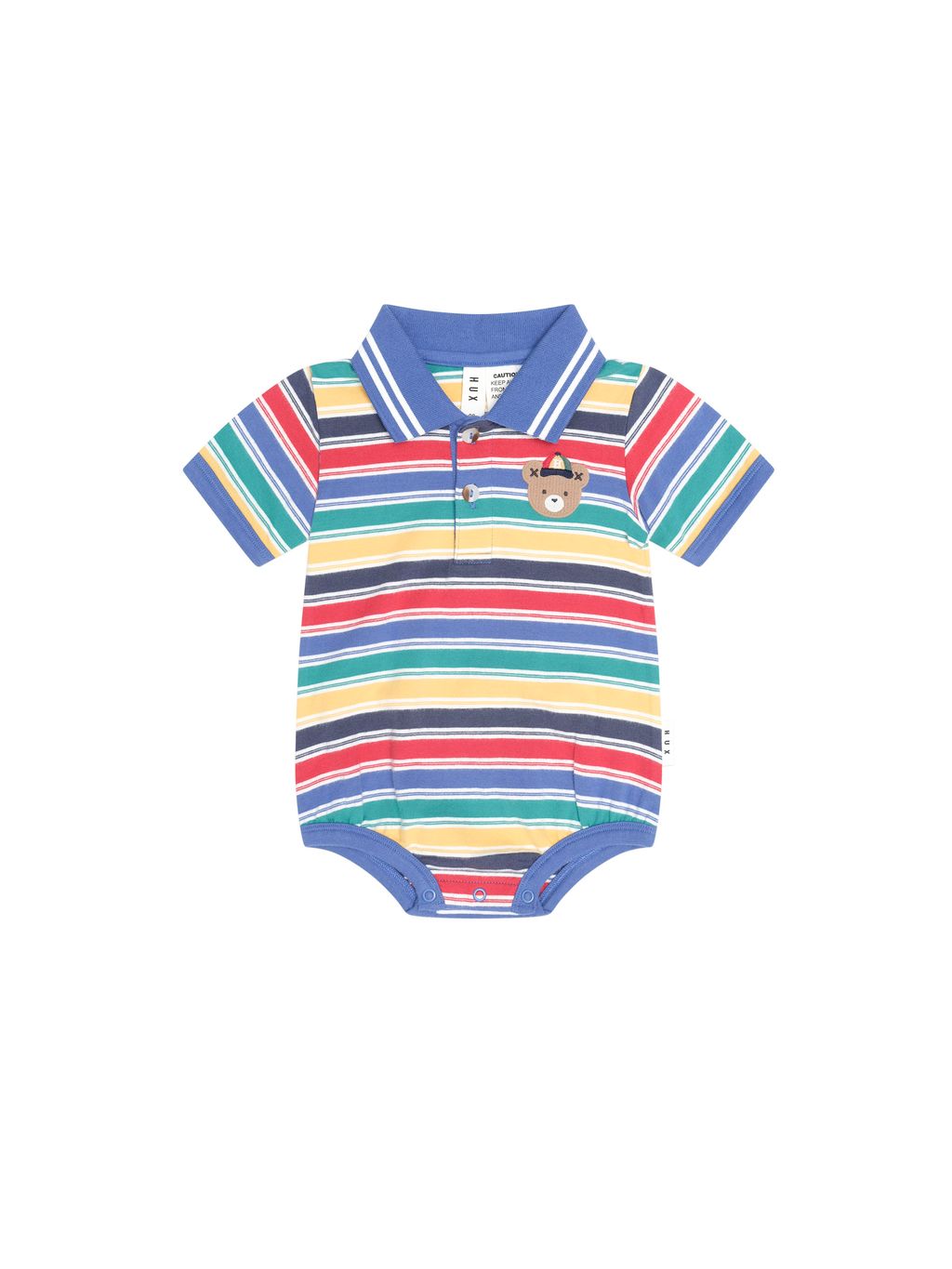 Vintage Stripe Hux Polo Romper
