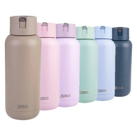 Oasis Moda Triple Wall Insulated Drink Bottle 1L-Aster & Ruby