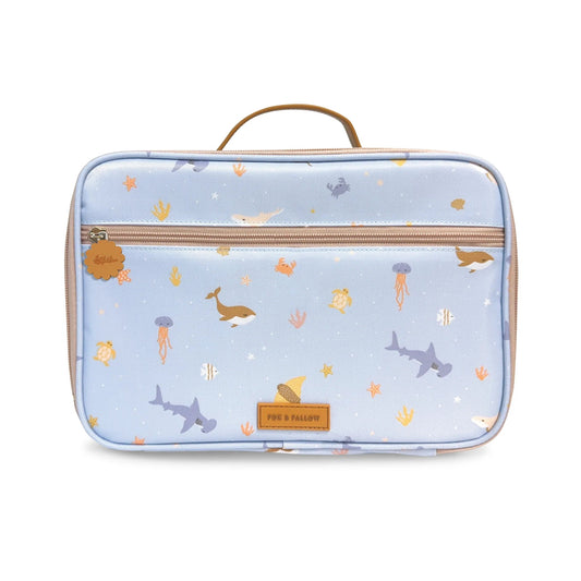 Ocean Creatures Sky Large Lunch Bag - Aster & Ruby