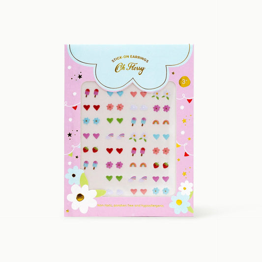 Oh Flossy Kids Stick - On Earrings - Aster & Ruby