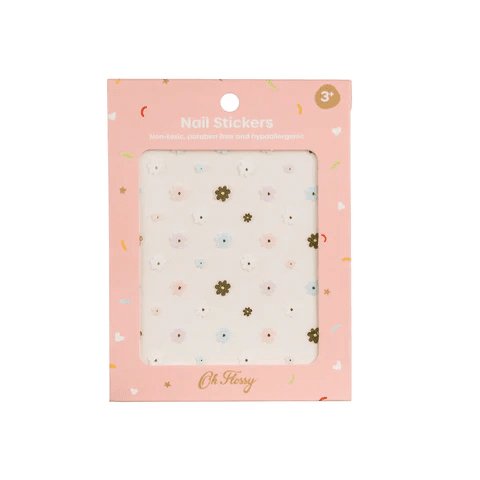 Oh Flossy Nail Stickers Flowers-Aster & Ruby