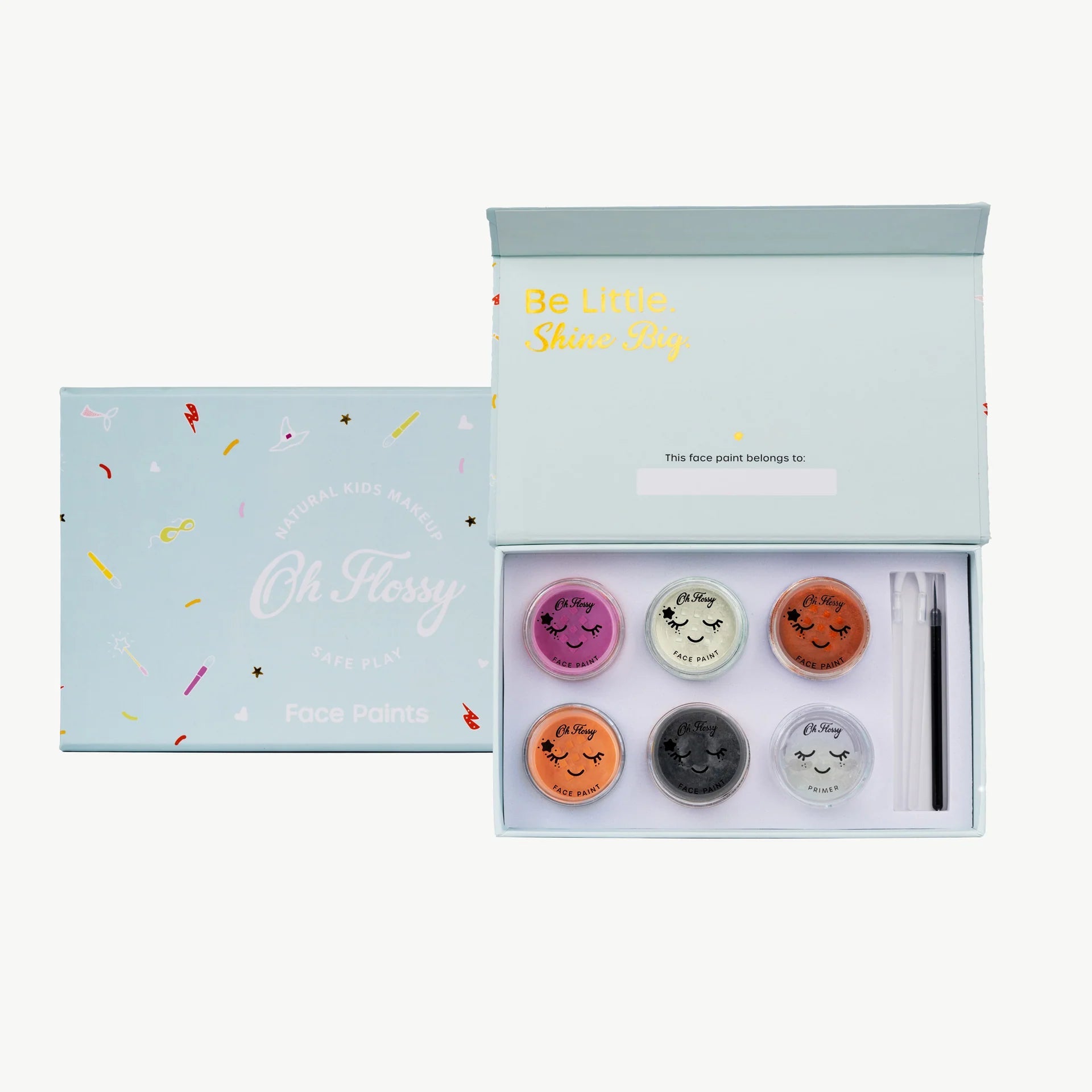 Oh Flossy Wild Wonders Kids Face Paint Set - Aster & Ruby
