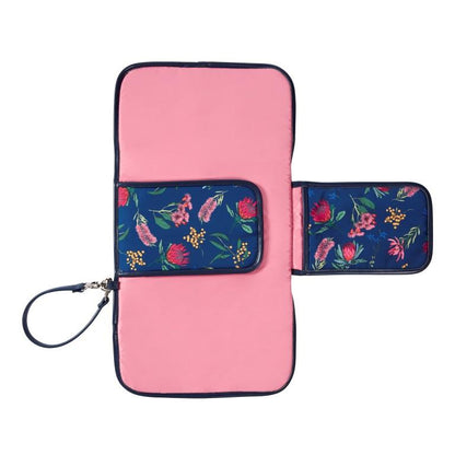 OiOi Change Clutch Botanical Navy-Aster & Ruby