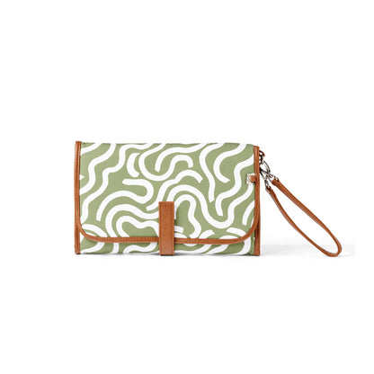 Change Mat Clutch Green Squiggle