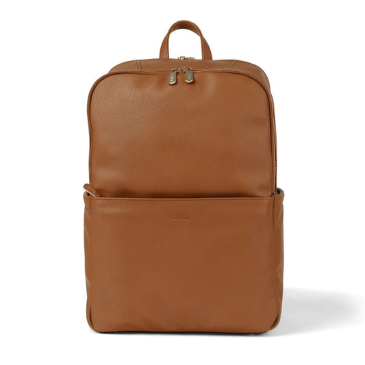 OiOi Multitasker Chestnut Nappy Backpack-Aster & Ruby