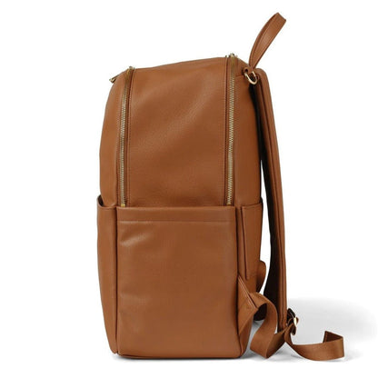 OiOi Multitasker Chestnut Nappy Backpack-Aster & Ruby