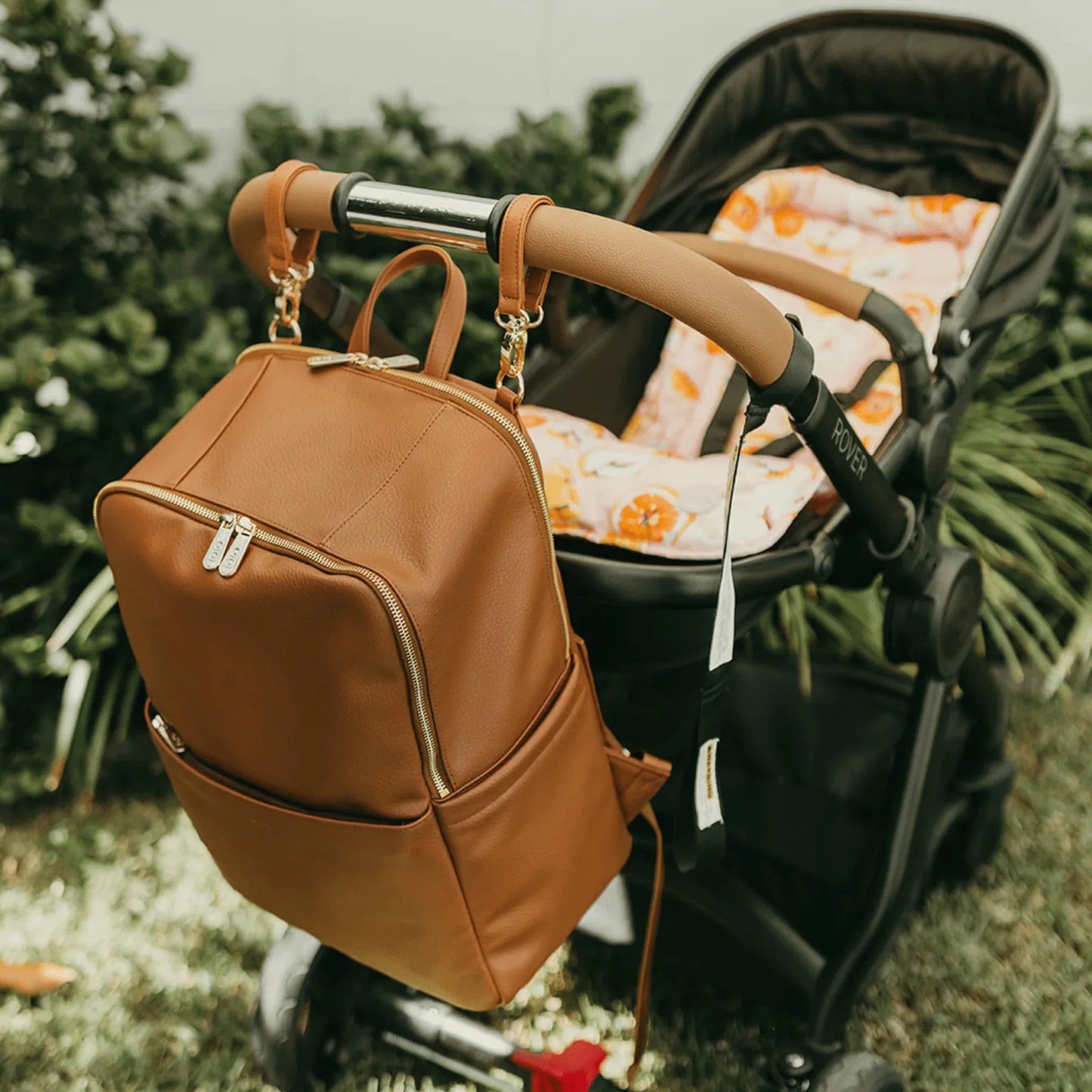 OiOi Multitasker Chestnut Nappy Backpack-Aster & Ruby