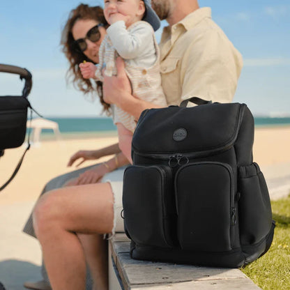 Signature Nappy Backpack Black Neoprene