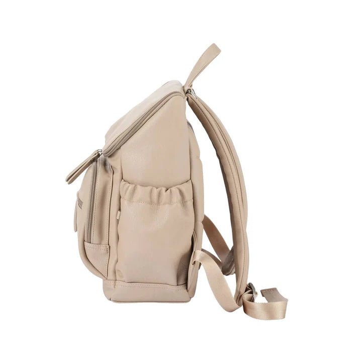 OiOi Signature Nappy Backpack - Oat Dimple Vegan Leather - Aster & Ruby