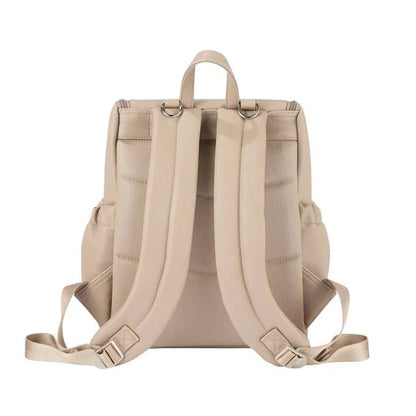 OiOi Signature Nappy Backpack - Oat Dimple Vegan Leather - Aster & Ruby