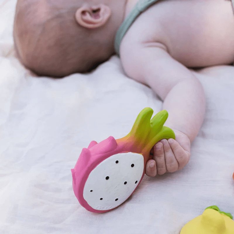 Oli & Carol Fucsia the Dragonfruit Baby Teether-Aster & Ruby