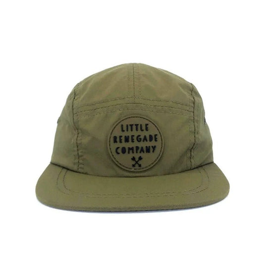 Olive 5 Panel Cap - Aster & Ruby