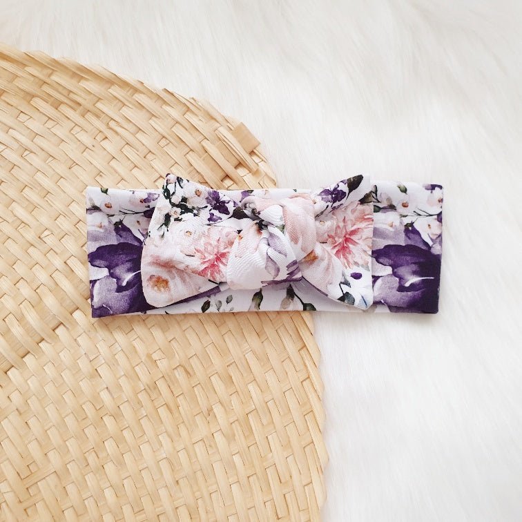 Ophelia Bow Headband-Aster & Ruby