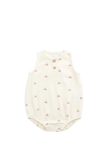 Organic Cotton Archie Playsuit - Aster & Ruby