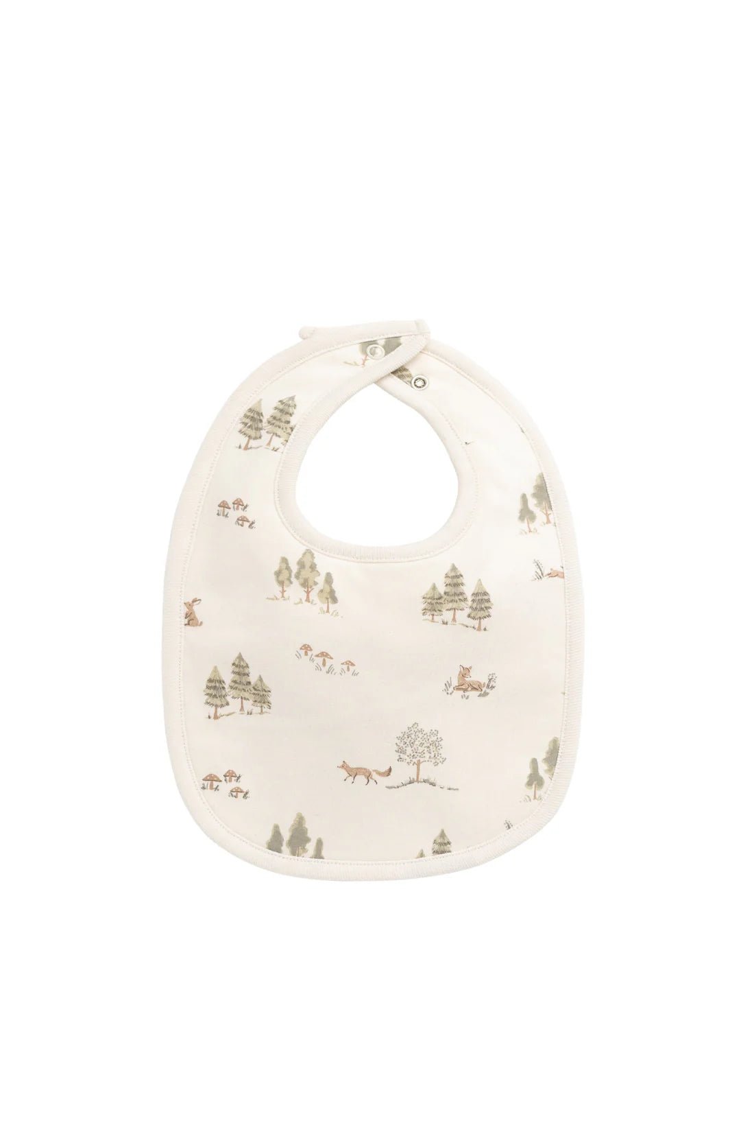 Organic Cotton Bib - Pine Forest Friends - Aster & Ruby