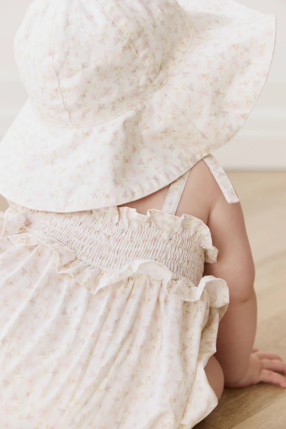 Organic Cotton Cleo Playsuit Aries Mauve - Aster & Ruby
