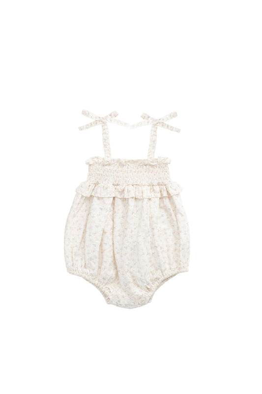 Organic Cotton Cleo Playsuit Aries Mauve - Aster & Ruby