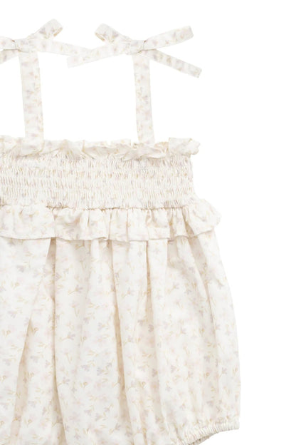 Organic Cotton Cleo Playsuit Aries Mauve - Aster & Ruby