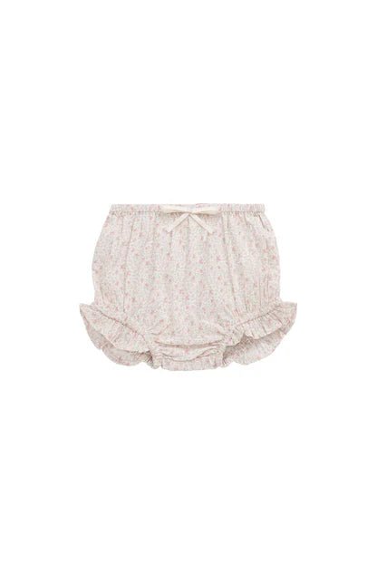 Organic Cotton Frill Bloomer Claudette Rose - Aster & Ruby