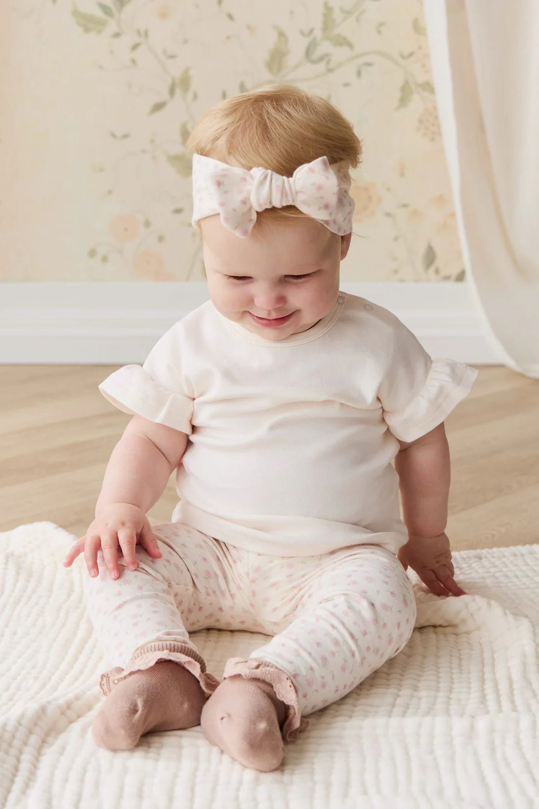 Organic Cotton Headband Victoria Blush - Aster & Ruby
