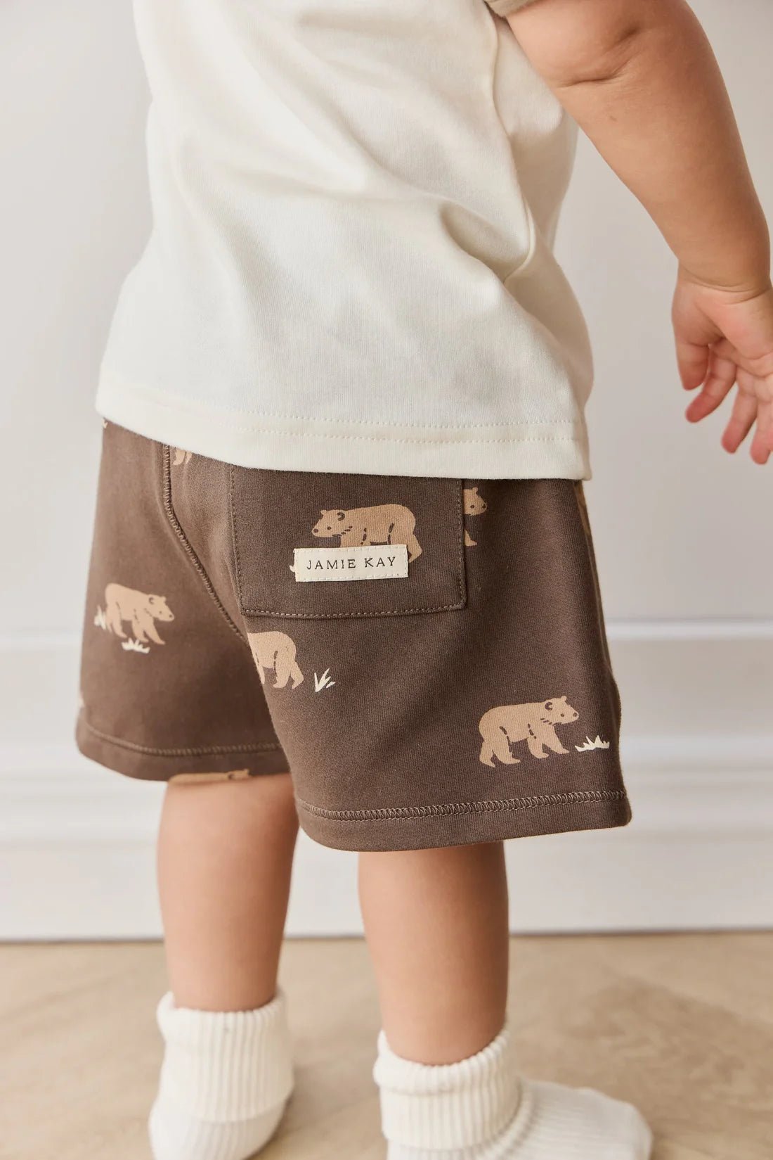 Organic Cotton Jalen Short - Bear Buddies Canteen - Aster & Ruby