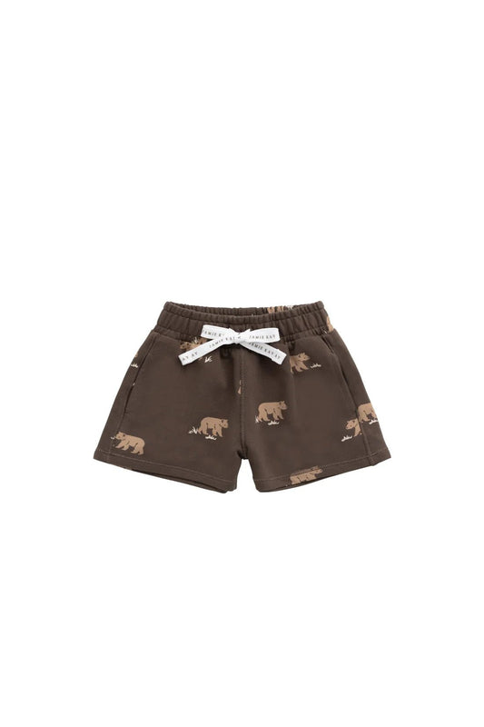 Organic Cotton Jalen Short - Bear Buddies Canteen - Aster & Ruby