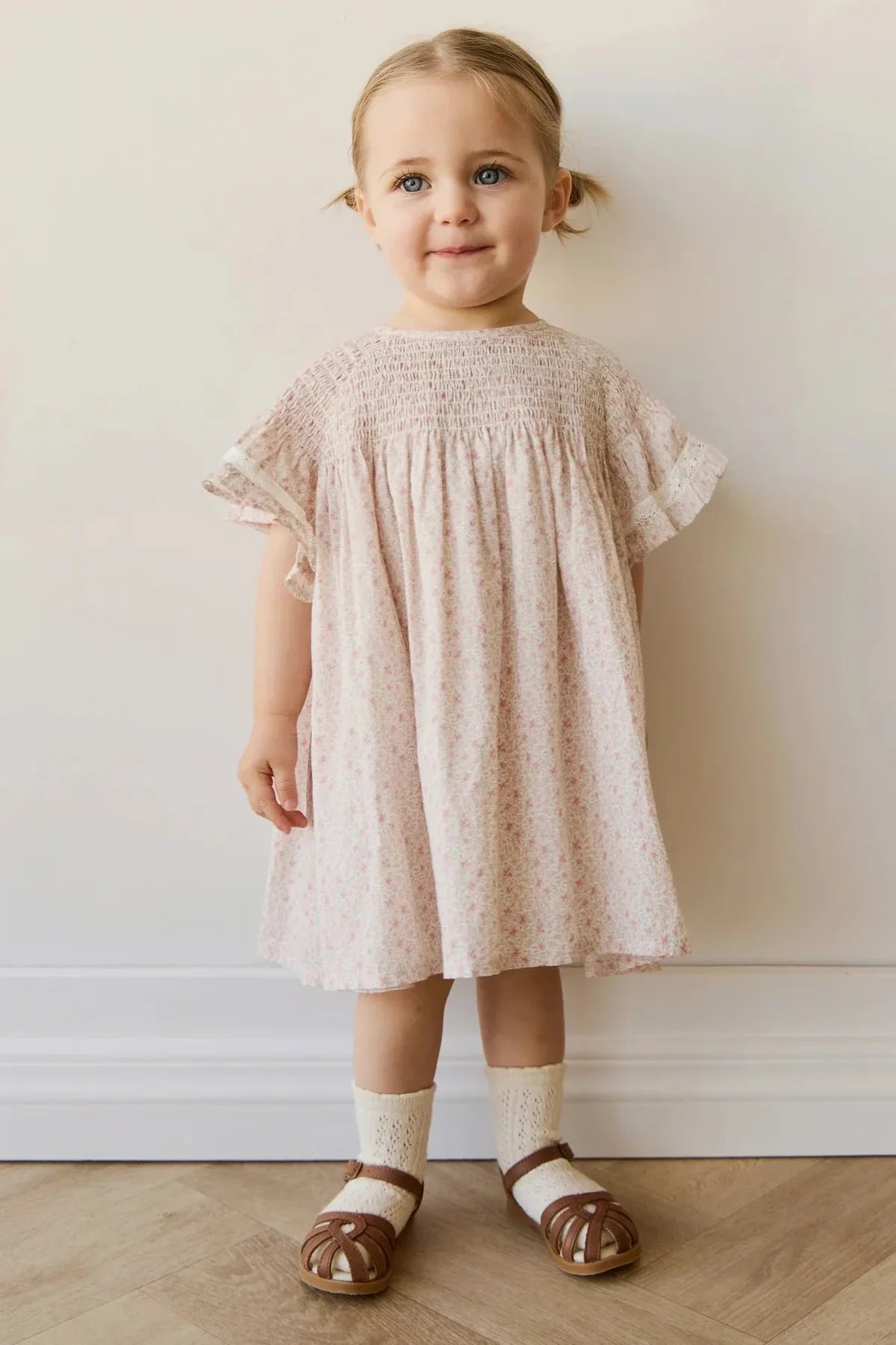 Organic Cotton Malia Dress Claudette Rose - Aster & Ruby