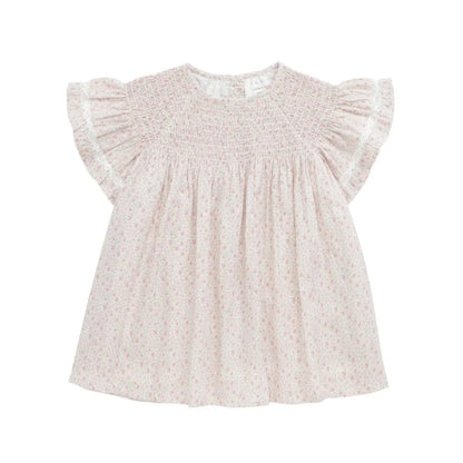 Organic Cotton Malia Dress Claudette Rose - Aster & Ruby