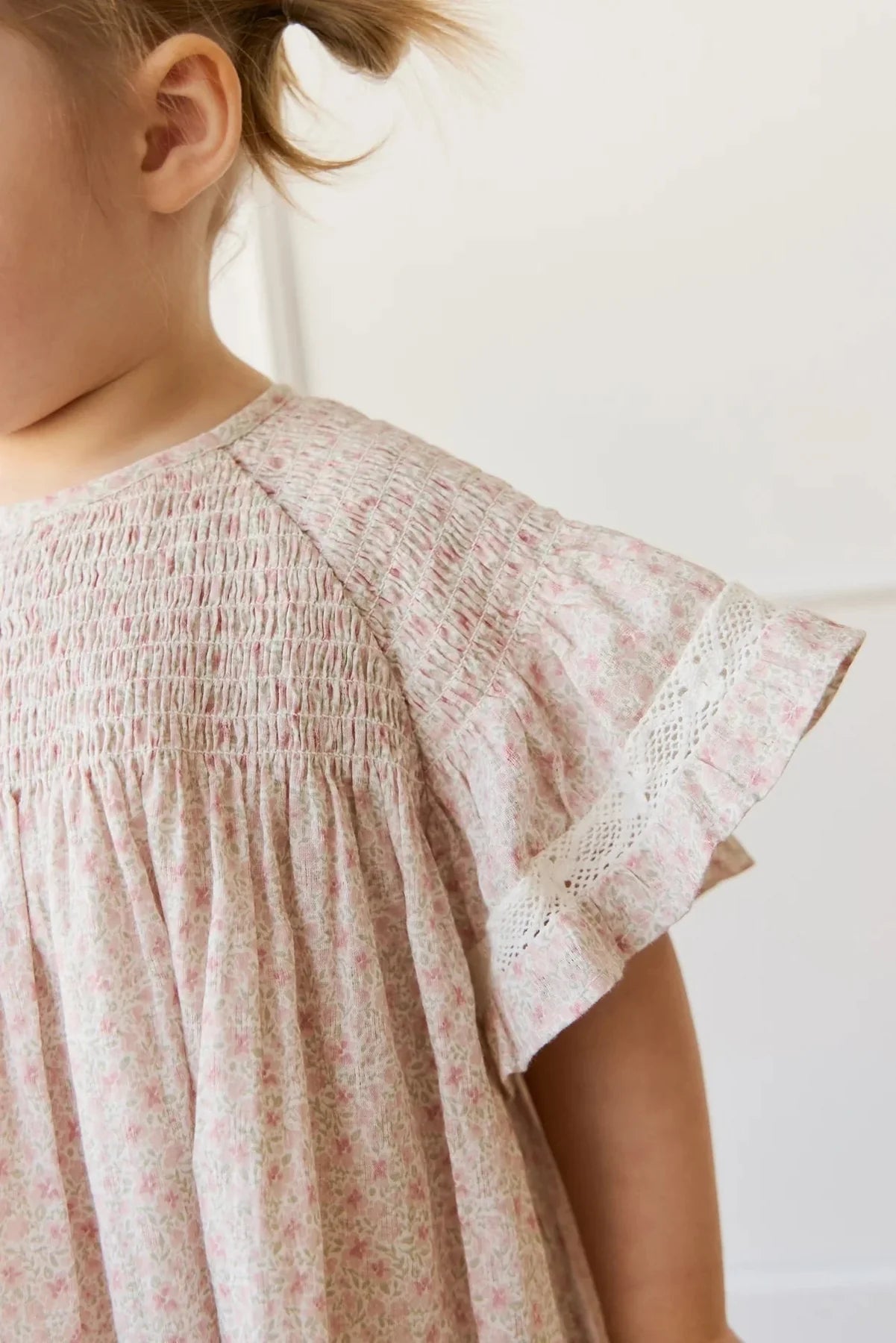 Organic Cotton Malia Dress Claudette Rose - Aster & Ruby