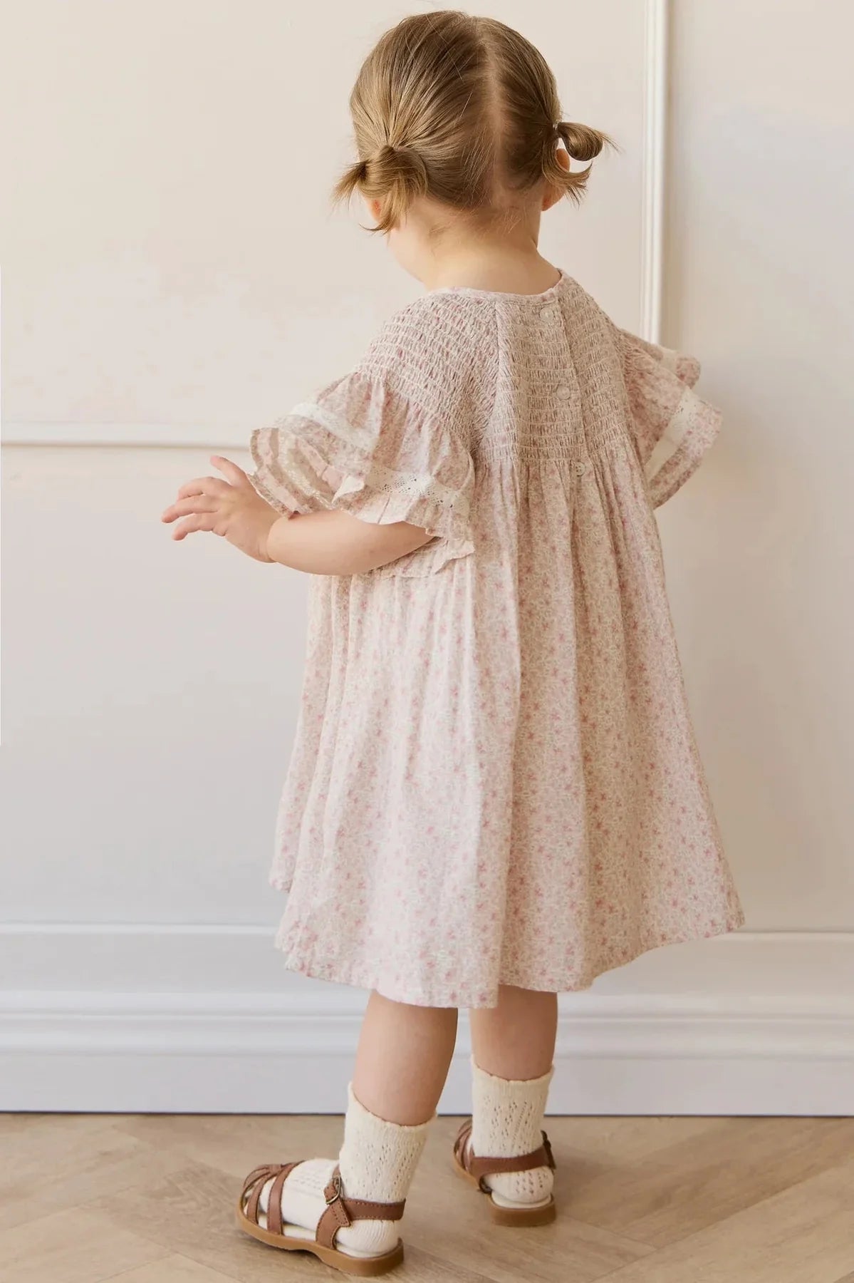 Organic Cotton Malia Dress Claudette Rose - Aster & Ruby